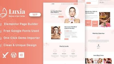 Luxia v1.0.0 Beauty & Spa Center WordPress Theme