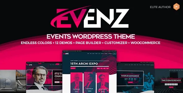 Evenz v1.6.0 Conference and Event WordPress Theme