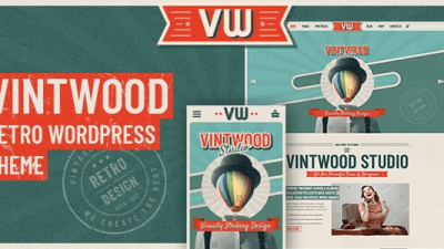 VintWood v1.1.3 a Vintage, Retro WordPress Theme