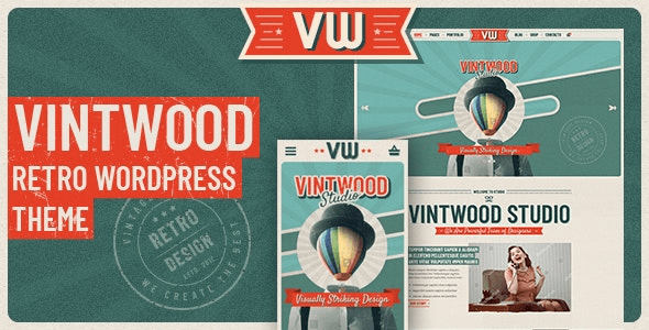 VintWood v1.1.3 a Vintage, Retro WordPress Theme