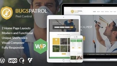 BugsPatrol v1.5.0 Pest & Insects Control Disinsection Services WordPress Theme