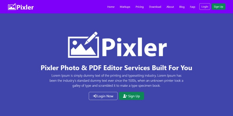 Pixler (v1.0) Photo And PDF Editor Script