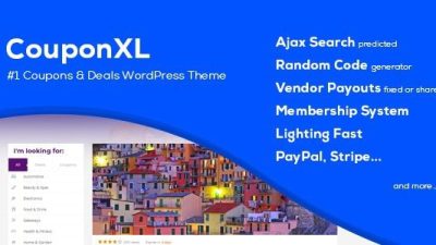 CouponXxL (v3.0.0) Deals, Coupons & Discounts WP Theme