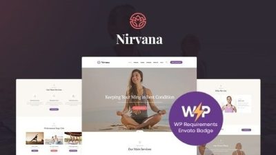 Nirvana (v1.3.0) Yoga Studio and Fitness Club WordPress Theme