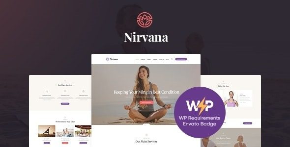 Nirvana (v1.3.0) Yoga Studio and Fitness Club WordPress Theme