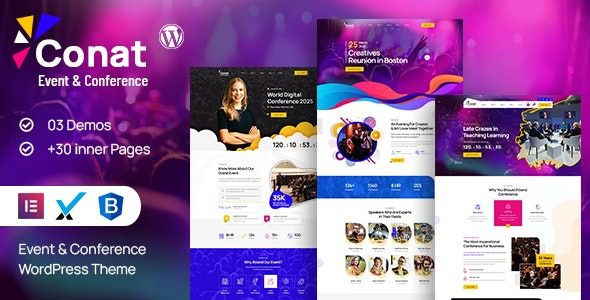 Conat v.1.2 Event & Conference WordPress Theme + RTL Ready