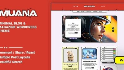 Muana (v.1.0.2) Blog & Magazine WordPress Theme