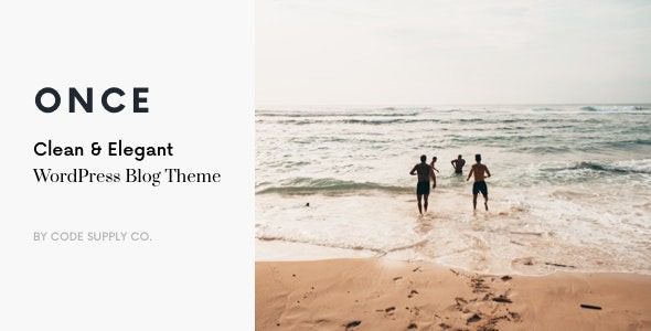 Once v1.2.5 Clean & Elegant WP Blog Theme [Activated]