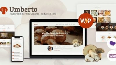 Umberto (v1.2.7) Mushroom Farm & Organic Products Store Theme
