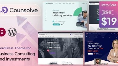 Counsolve (v1.0) Consulting & Investments WordPress Theme