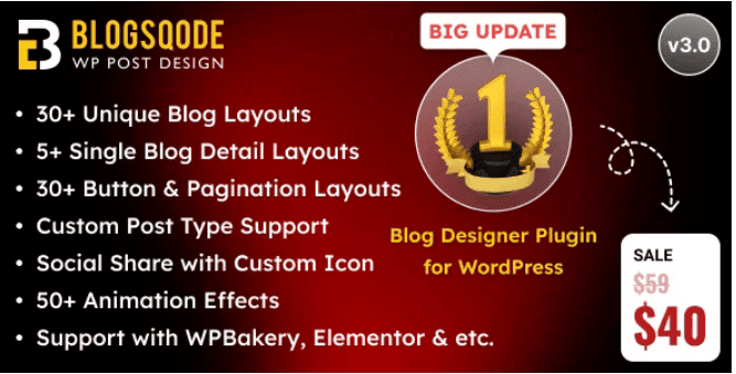 Blogsqode v3.0.0 Blog Design for WordPress