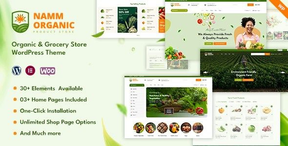 Namm v1.0.4 Grocery Shop WordPress Theme