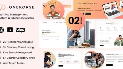 Onekorse v1.0.2 LMS Education Theme