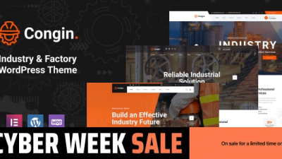 Congin (v1.0.3) Industry & Factory WordPress Theme