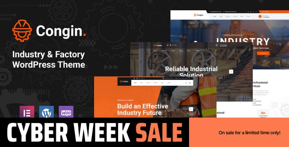 Congin (v1.0.3) Industry & Factory WordPress Theme