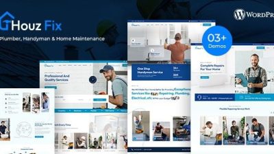 HouzFix (v1.0.6) Plumber, Handyman Services WordPress Theme
