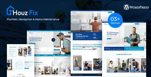 HouzFix (v1.0.6) Plumber, Handyman Services WordPress Theme
