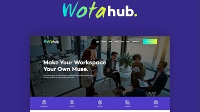 WotaHub (v1.1.0) Coworking Space WordPress Theme #