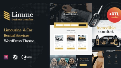Limme (v1.2.3) Limousine Transfers & Car Dealer WordPress Theme + RTL [Activated]