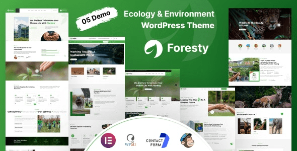 Foresty (v1.0.2) Charity and Ecology WordPress Theme 