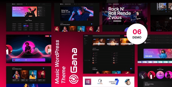 Gana (v1.0.3) Music and Event WordPress Theme 