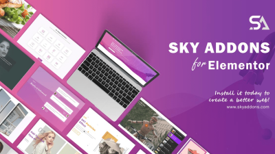 Sky Addons PRO (v2.0.1) for Elementor Page Builder WordPress Plugin [Activated]