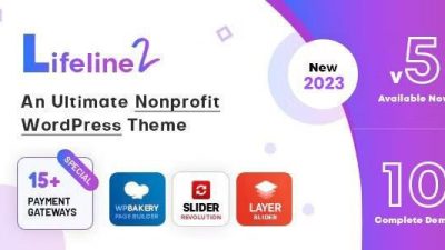 Lifeline 2 v6.5 An Ultimate Nonprofit WordPress Theme for Charity, Fundraising and NGO Organizations