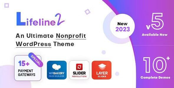 Lifeline 2 v6.5 An Ultimate Nonprofit WordPress Theme for Charity, Fundraising and NGO Organizations