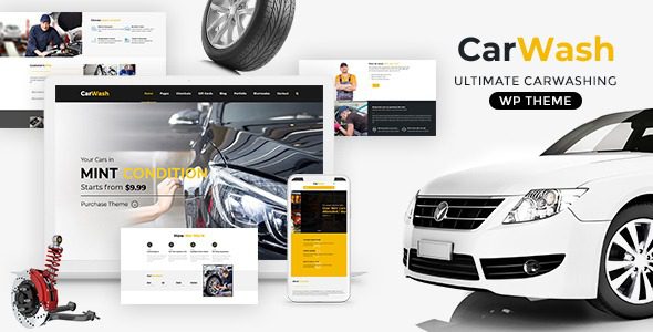 Car Wash v2.8 Auto Spa WordPress Theme