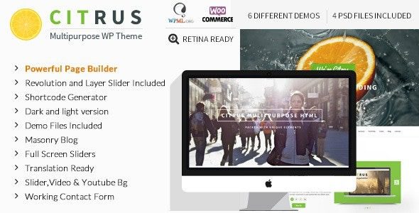 Citrus v3.5 One Page WordPress Theme