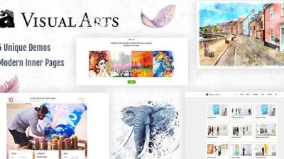 Visual Art v2.4 Gallery WordPress Theme