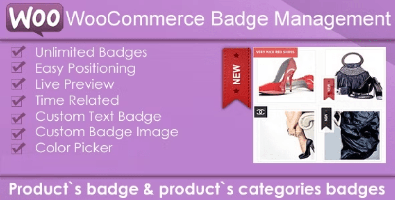 WooCommerce Products Badge Management v5.1