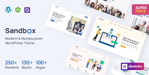 Sandbox (v1.1.7) Modern & Multipurpose WordPress Theme