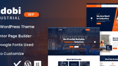 Indobi (v1.0.0) Industrial WordPress Theme