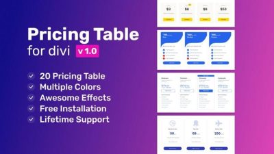 Advanced Pricing Table For Divi v1.0.2