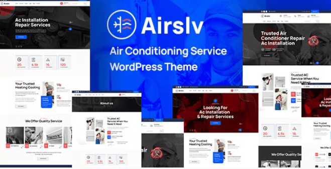 Airslv (v1.0) Heating & Air Conditioning WordPress Theme