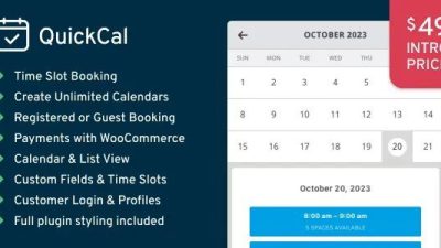 QuickCal v1.0.10 Appointment Booking Calendar for WordPress