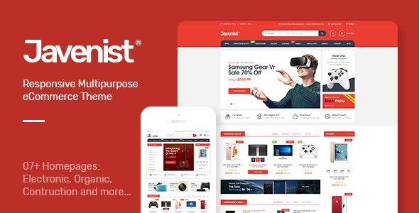 Javenist v1.3.2 Multipurpose eCommerce WordPress Theme