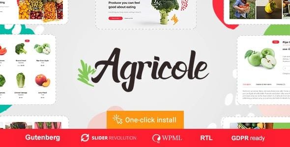 Agricole v1.1.2 Organic Food & Agriculture WordPress Theme