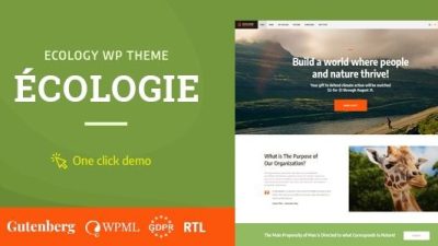 Ecologie (v1.1.1) Environmental NGO & Ecology WordPress Theme