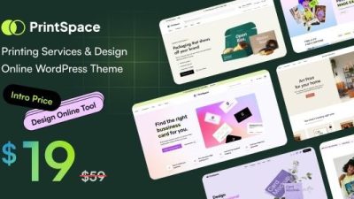 PrintSpace (v.1.0.8) Printing Services & Design Online WooCommerce WordPress theme