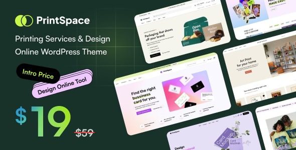 PrintSpace (v.1.0.8) Printing Services & Design Online WooCommerce WordPress theme