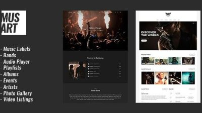 Musart v1.1.4 Music Label and Artists WordPress Theme