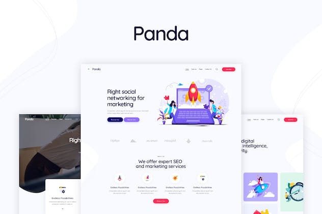 Panda (v1.12) Creative Marketing Agency & SEO WordPress Theme