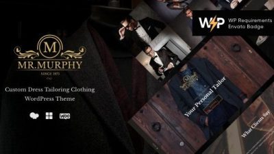 Mr. Murphy v1.2.8 Custom Dress Tailoring Clothing WordPress Theme