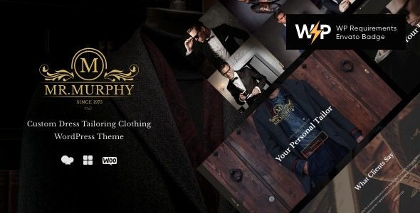 Mr. Murphy v1.2.8 Custom Dress Tailoring Clothing WordPress Theme