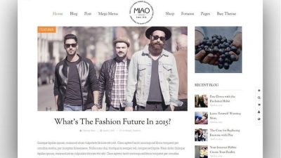 Miao v1.1.3 Fashion Magazine, News & Blog WordPress Theme
