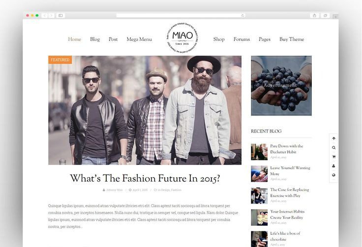Miao v1.1.3 Fashion Magazine, News & Blog WordPress Theme