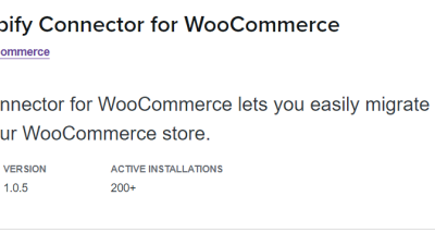Shopify Connector for WooCommerce v1.0.0