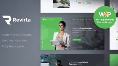 Revirta v2.8 Personal Virtual Assistant & Secretary WordPress Theme